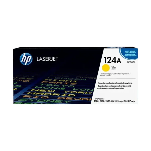 HP 124A Yellow Original LaserJet Toner (Q6002A)