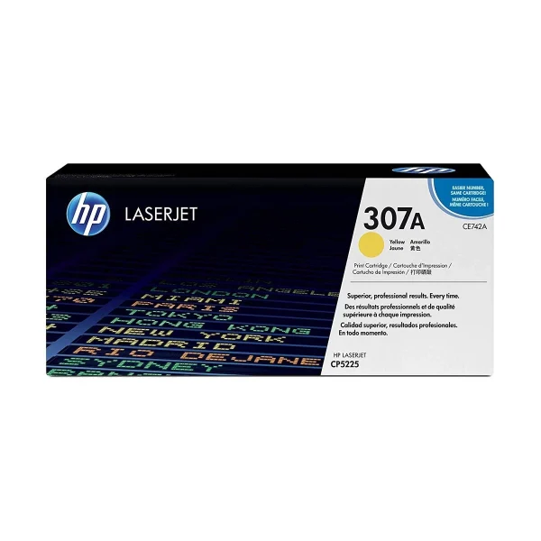 HP 307A Yellow Original LaserJet Toner (CE742A)